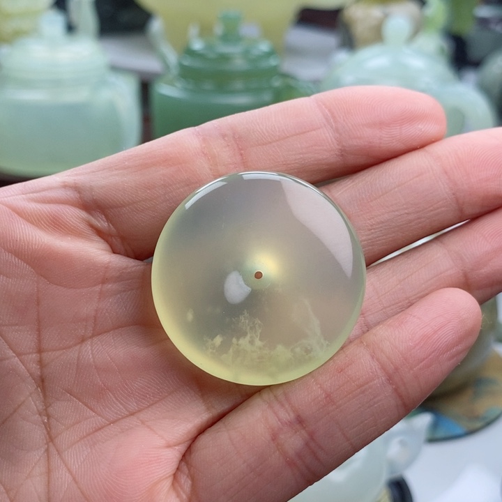 岫玉四大名玉挂件未镶嵌