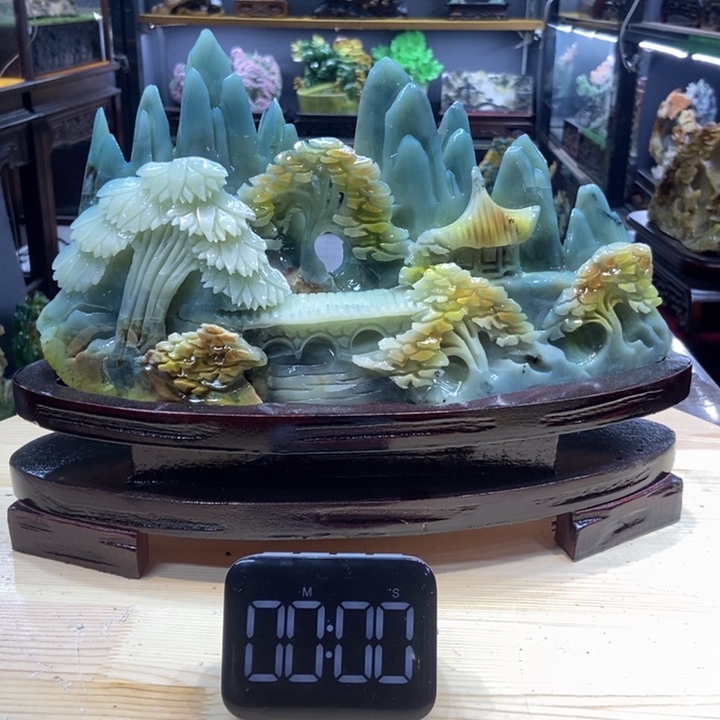 用***0玉家居摆件玄关摆件