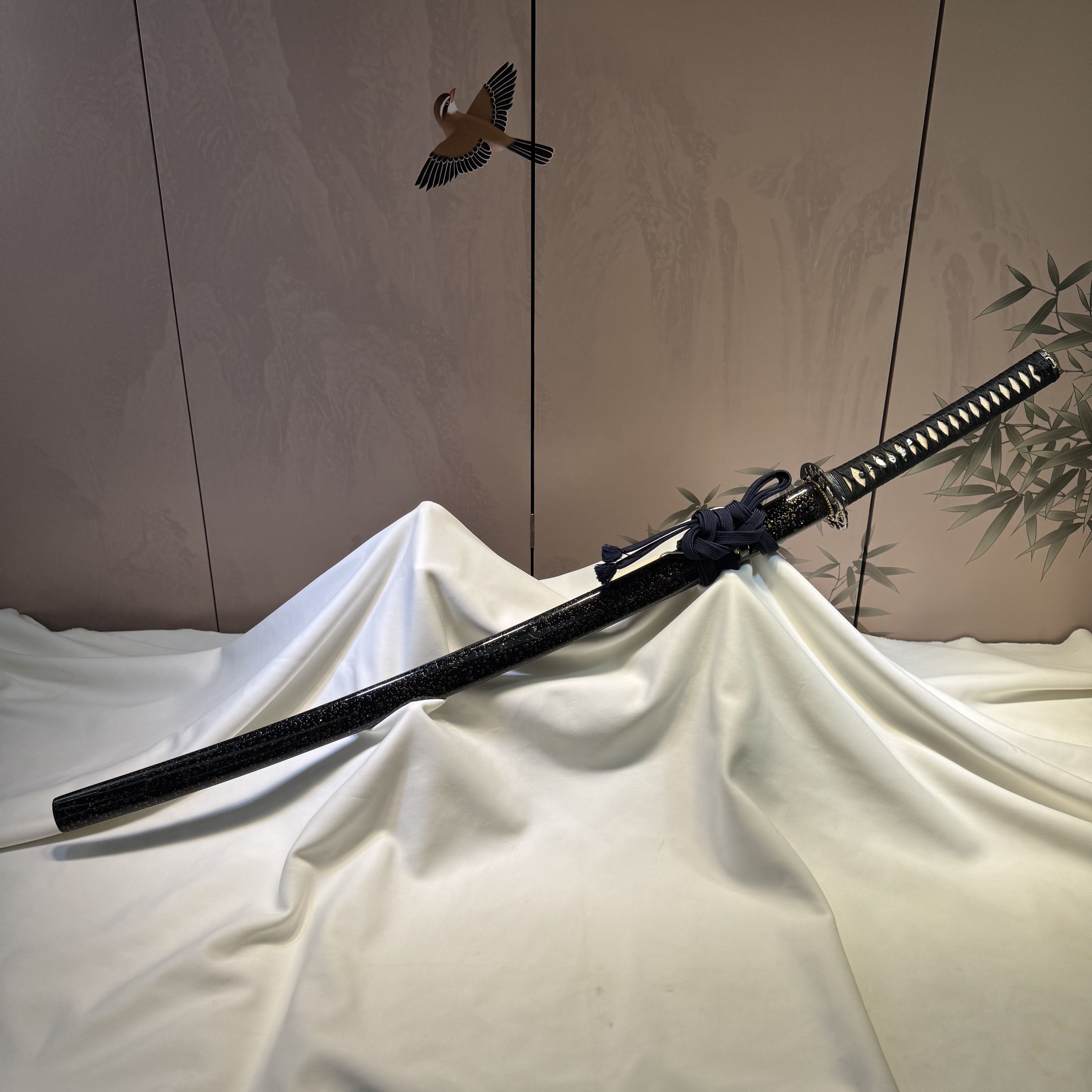 沈广隆 【潮汐打刀】日式覆土烧刃三色研磨武士刀 未开刃