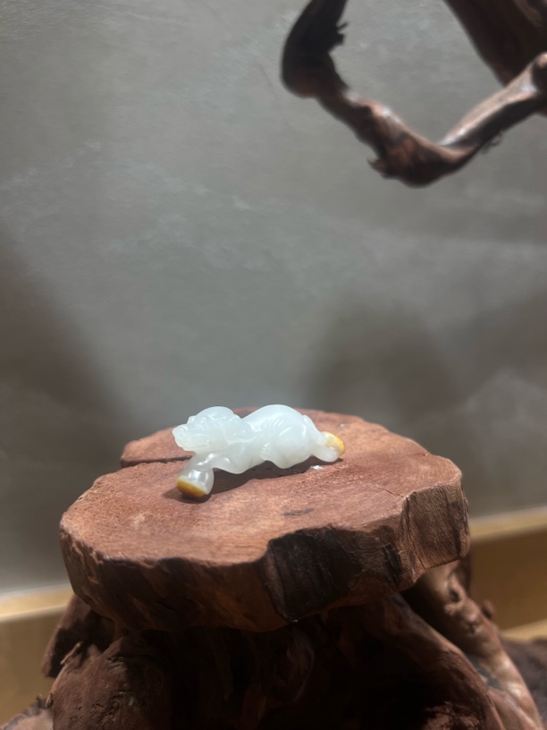 【黄沁旺财】和田玉白玉挂件