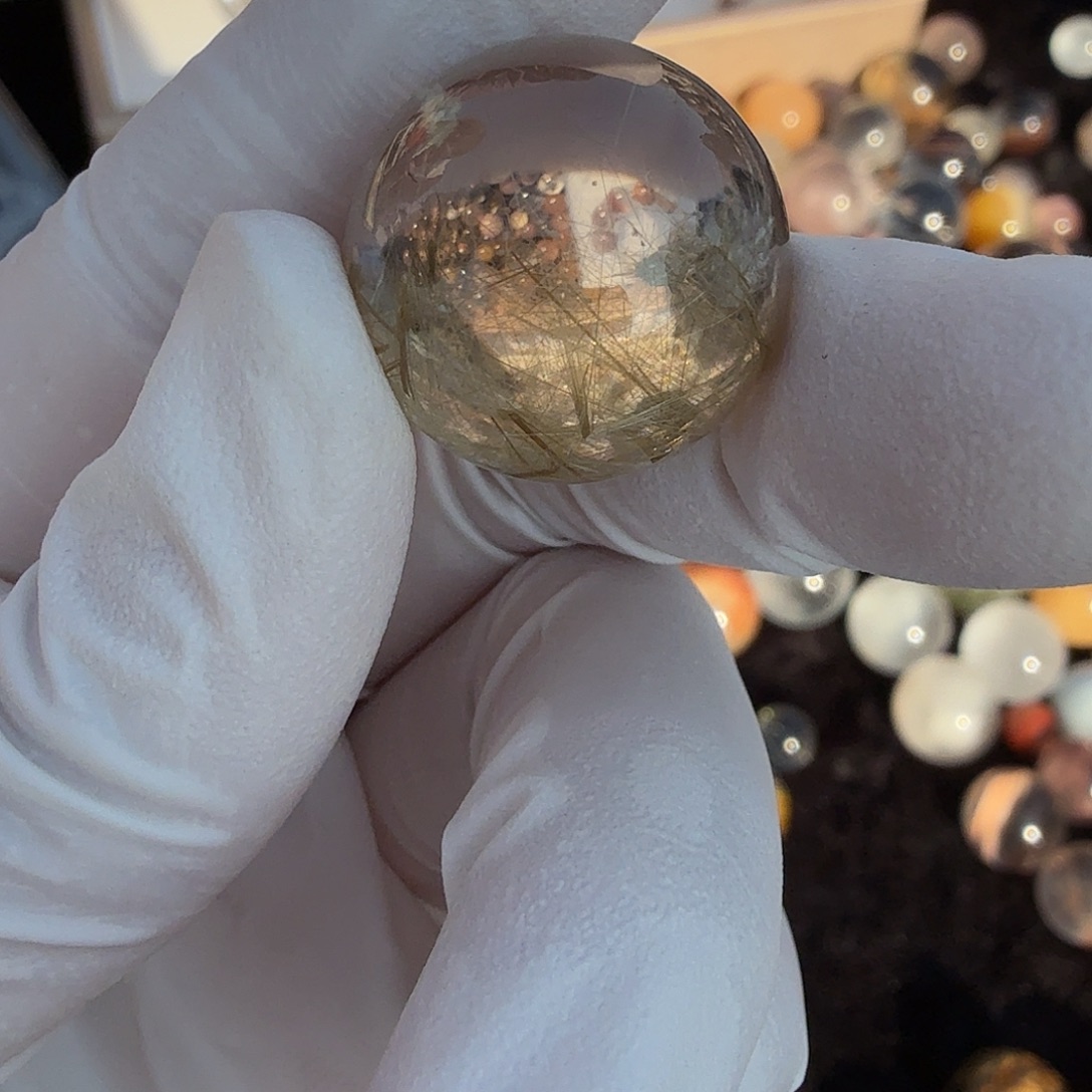 P***尼水晶珠宝半成品未镶嵌穿发19.4mm定制不退换