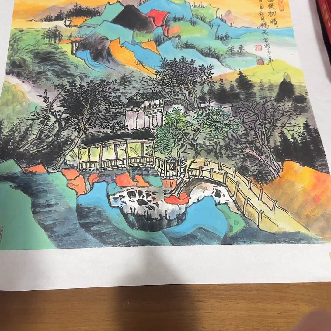 国画艺术家的作品