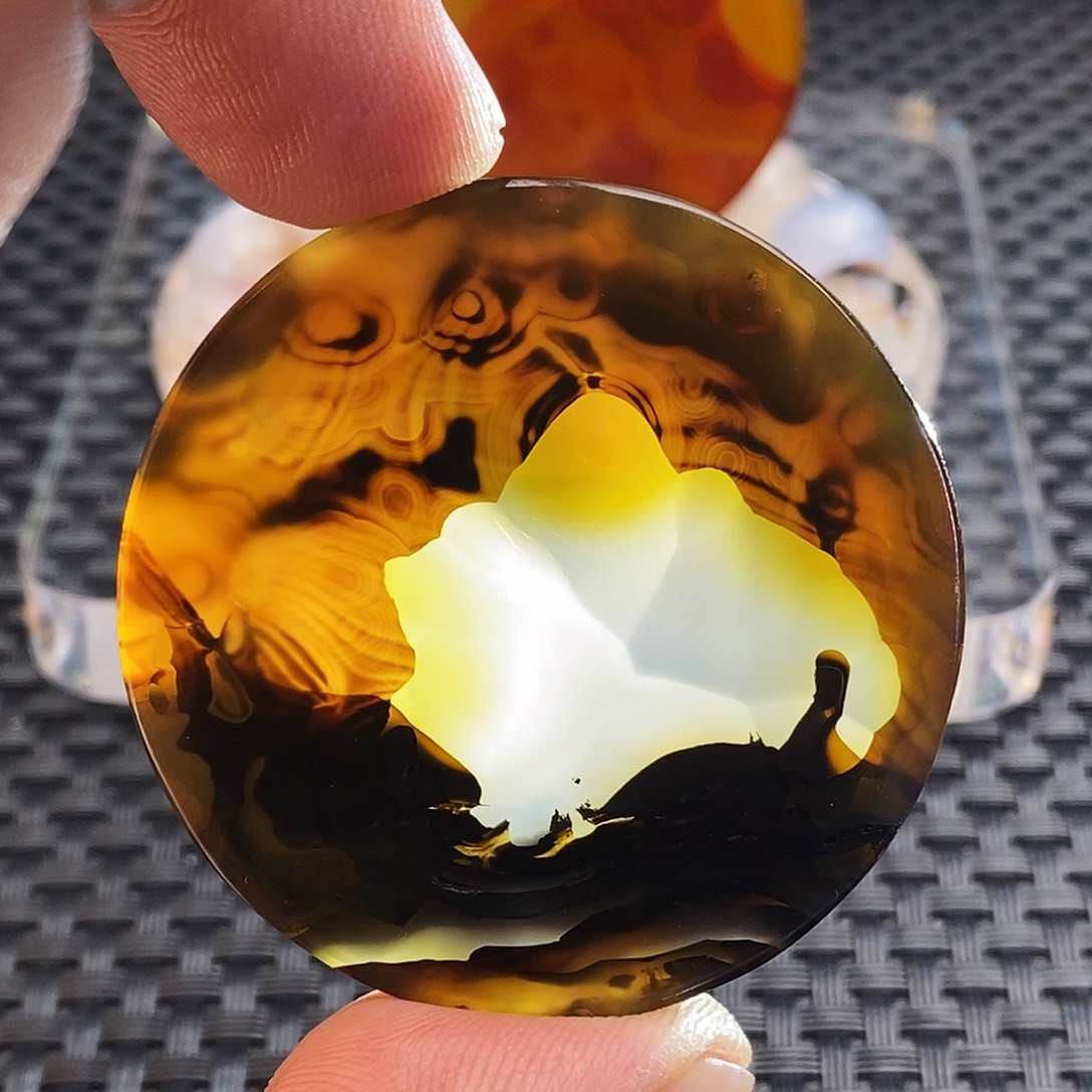 玛瑙/玉髓未镶嵌吊坠(不含链)37