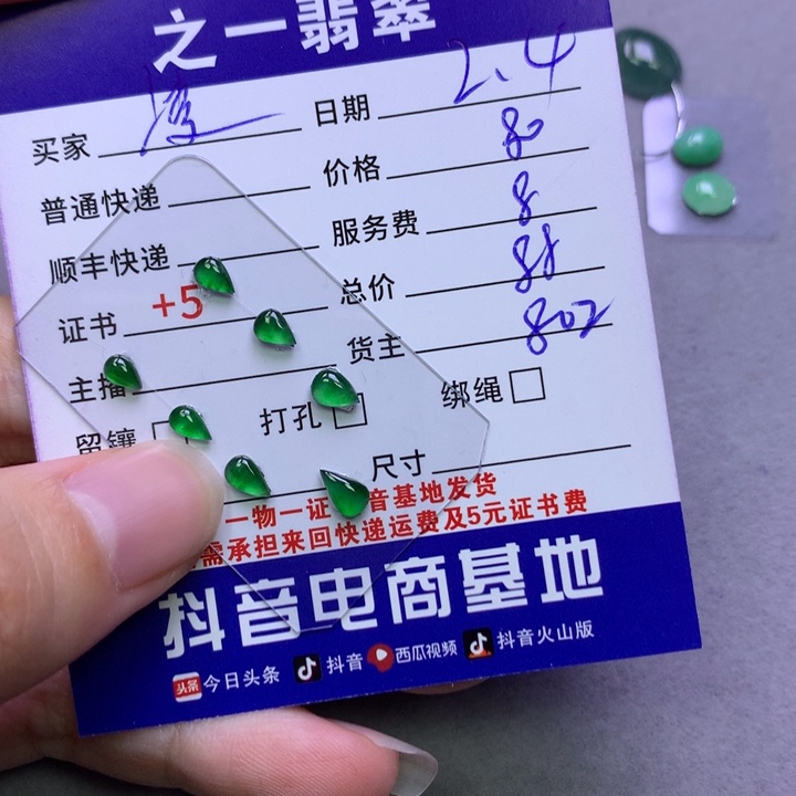 翡翠颈饰未镶嵌凌**舍