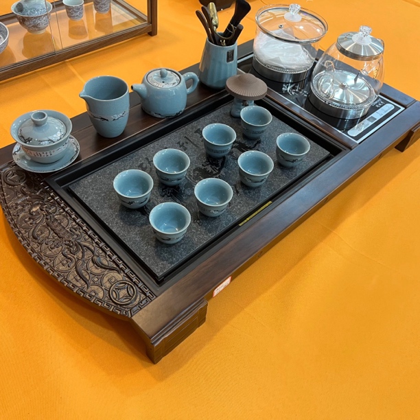 与茶盘一体茶具套装家用客厅办公功夫泡茶适用