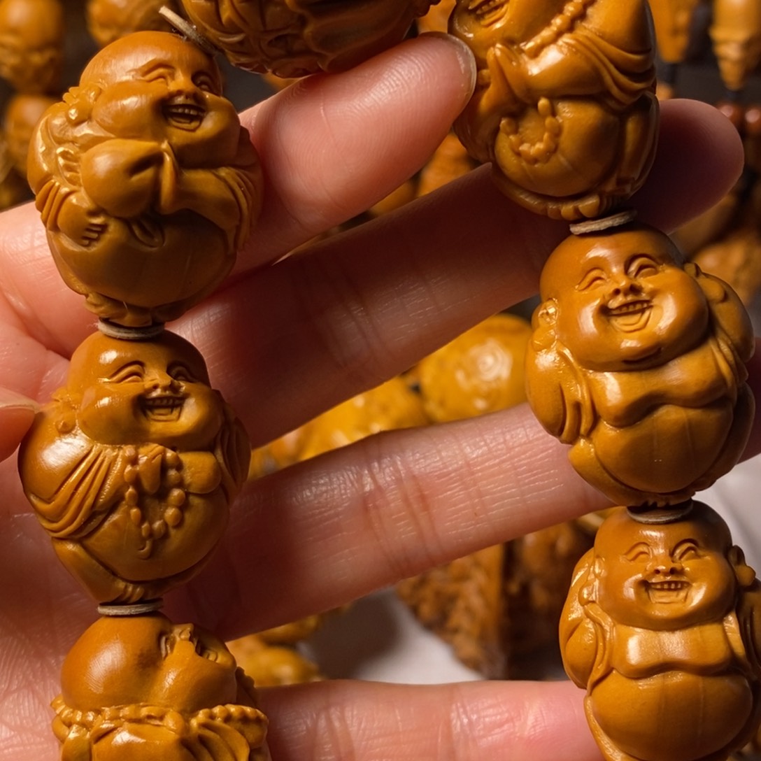 长***年橄榄核手串/手链八大弥勒