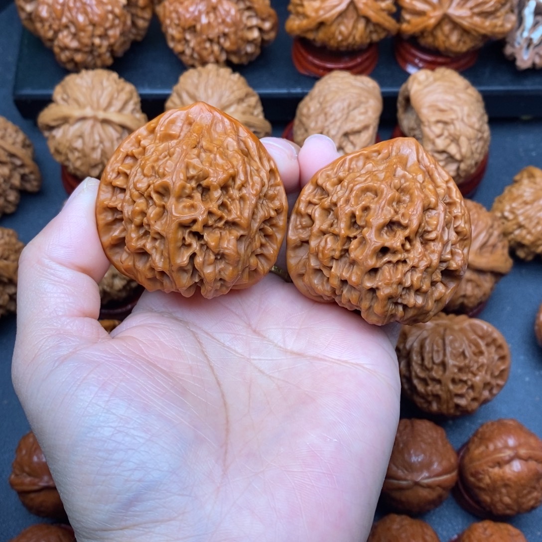 文玩核桃把件47官帽