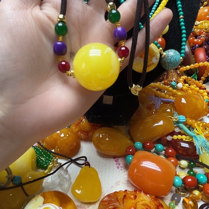 树脂制品2774柠檬黄单珠