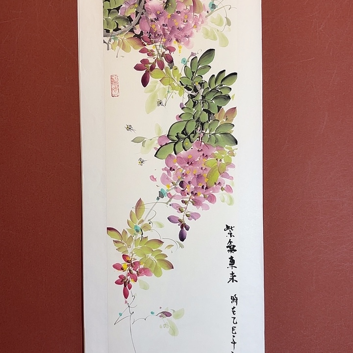 国画听兰老师花鸟