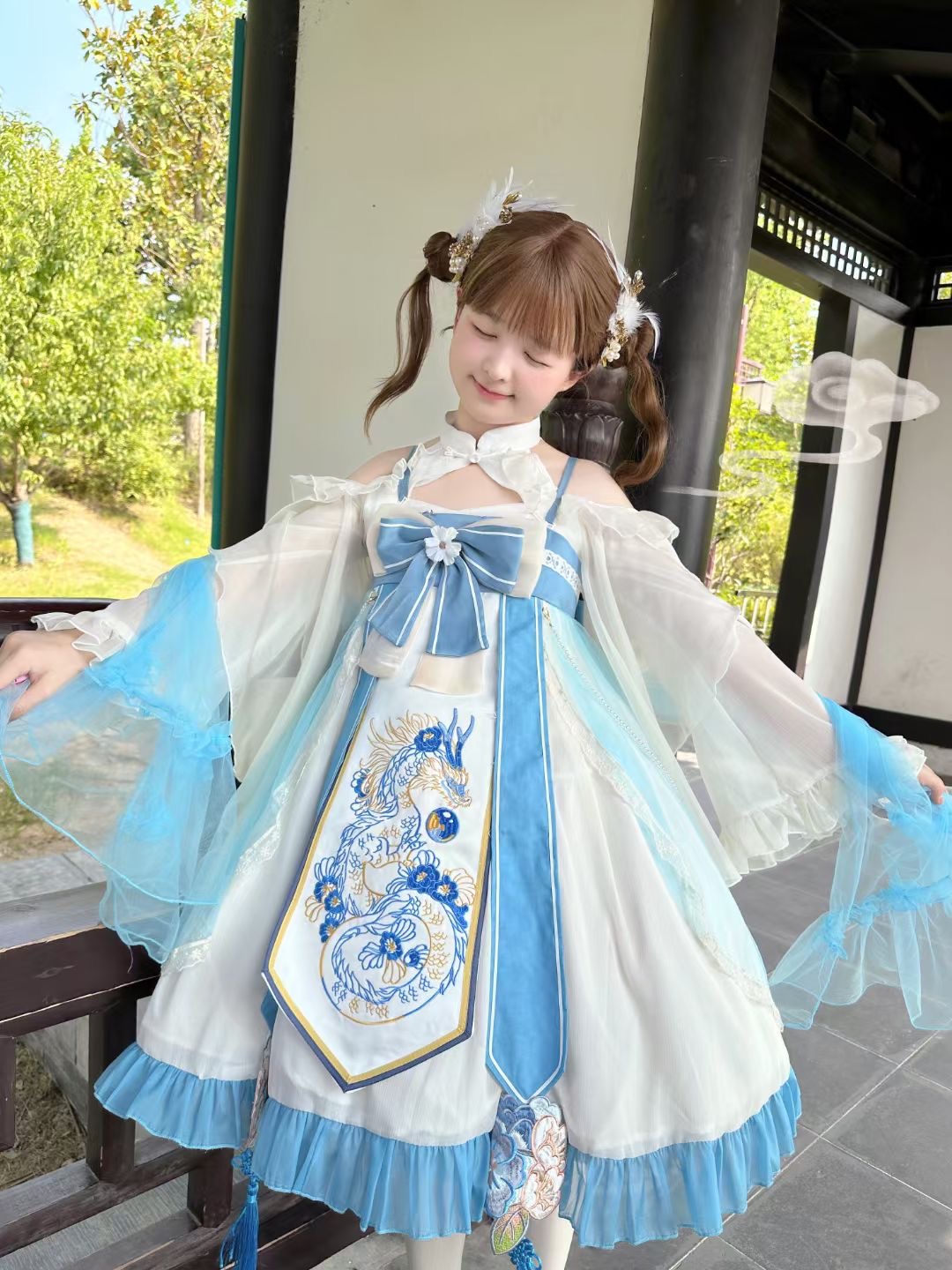 【龙女】久久原创Lolita中华风jsk裙日常国风洛丽塔仙女可爱正版