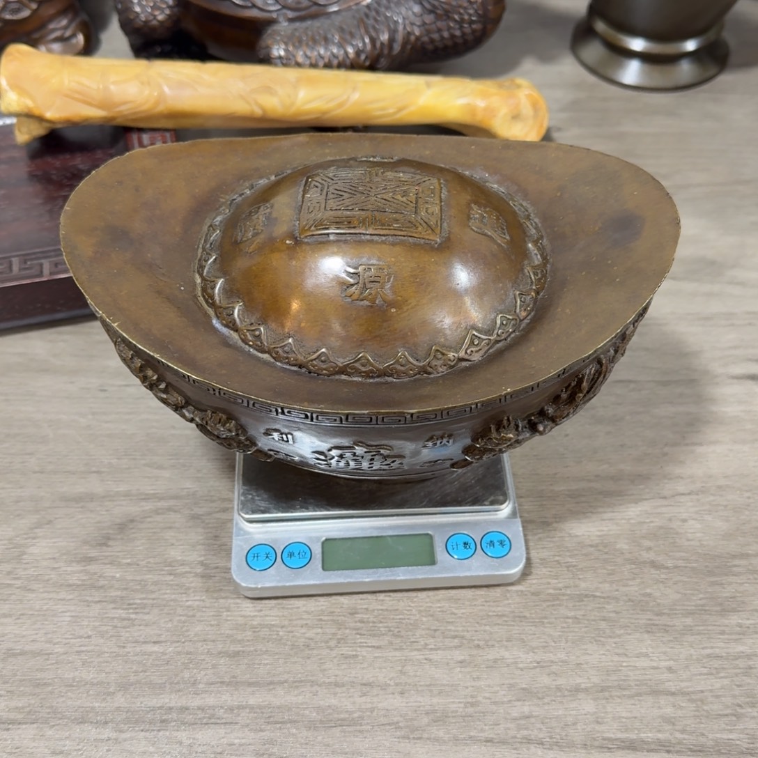 用***6铜铜元宝桌面摆件热卖