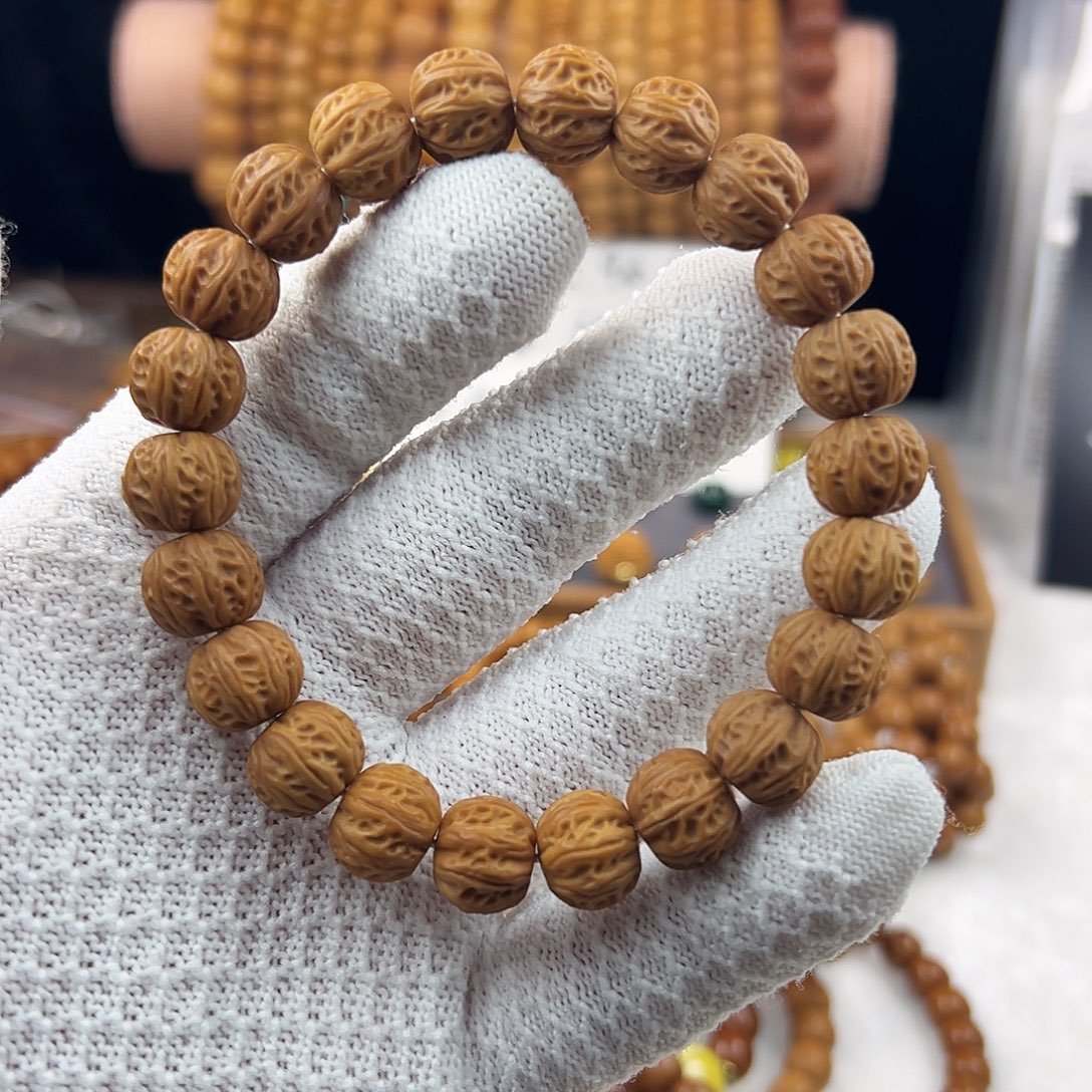 手串猴头核桃全品无暇京八棱手串