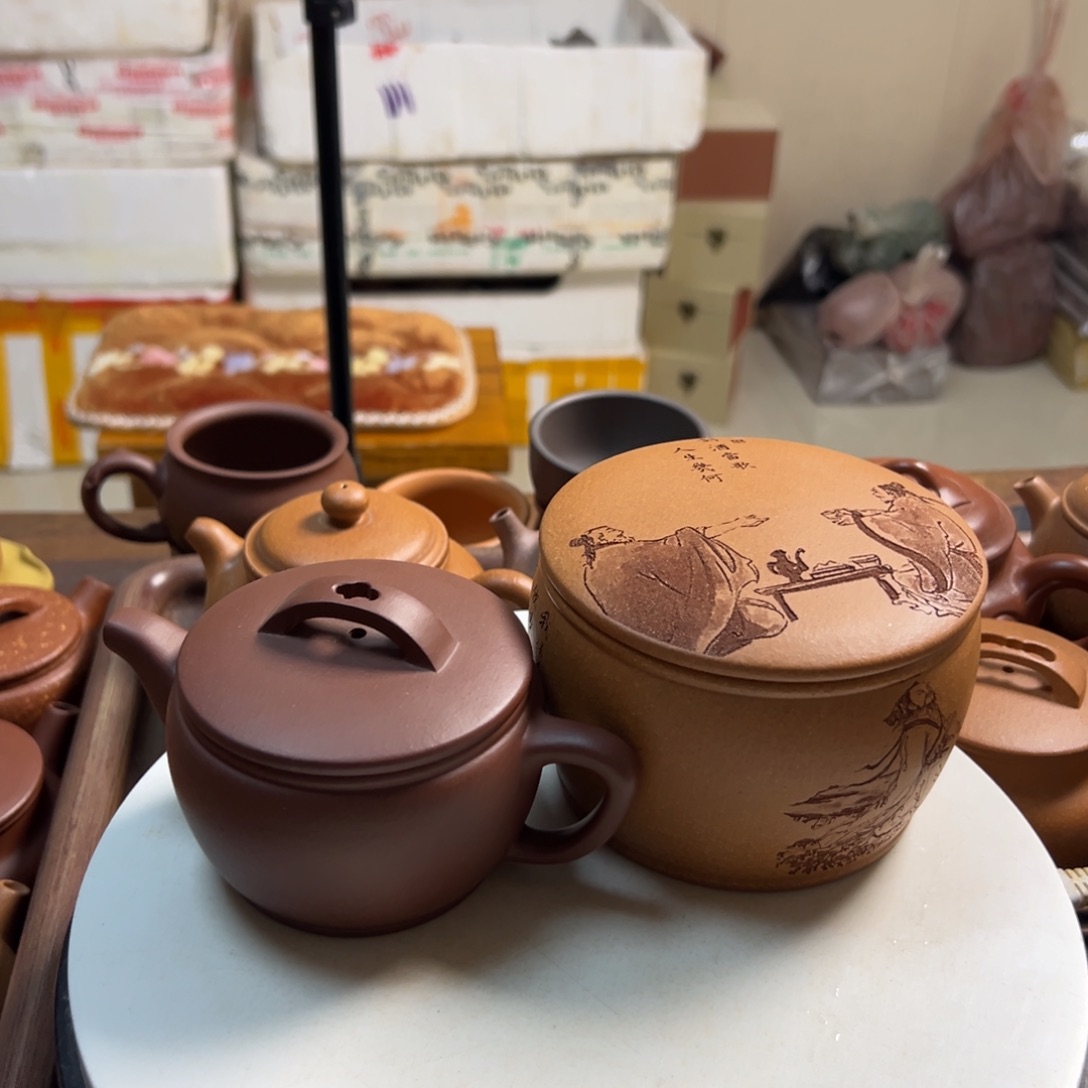 紫砂茶壶底槽清汉瓦180