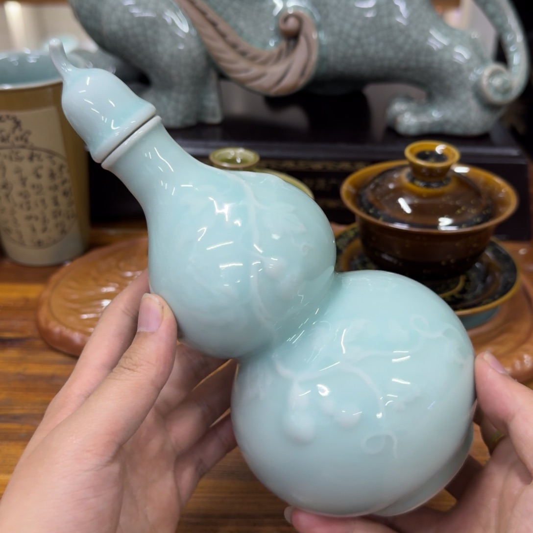 龙泉青瓷茶具微瑕7919