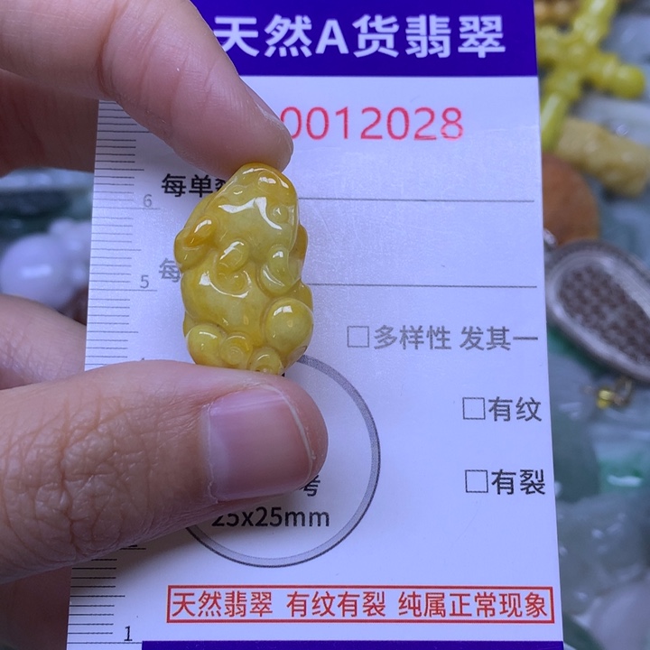 翡翠未镶嵌吊坠(不含链)