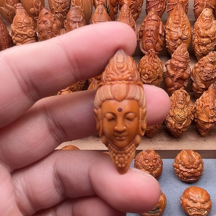 橄榄核吊坠19观音