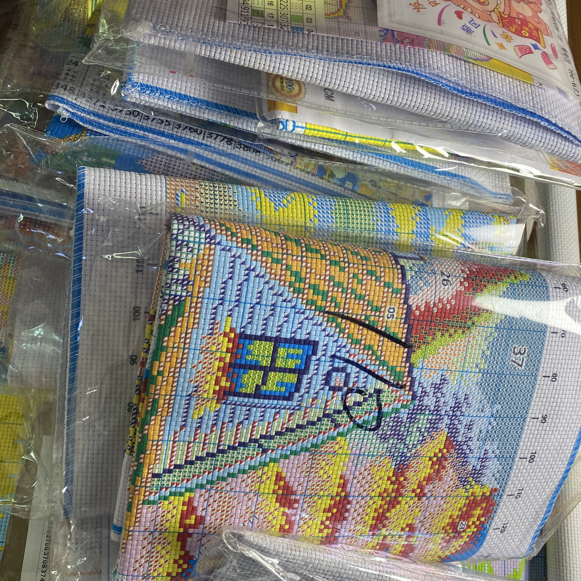 十字绣特价福利不带针不送工具包无工具裸包发货大格