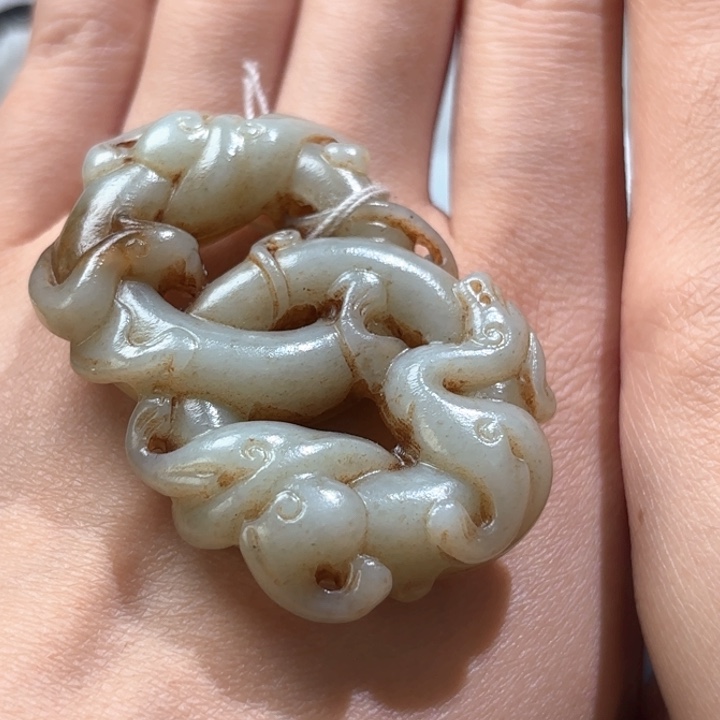 和田玉未镶嵌挂件