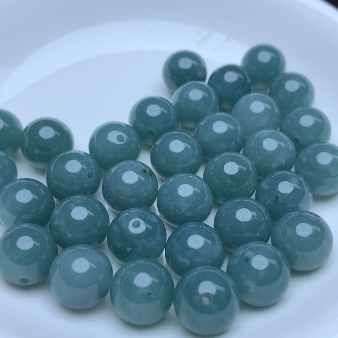 【闪购商品】翡翠手链未镶嵌卡10冰蓝水10个 手链拍两单