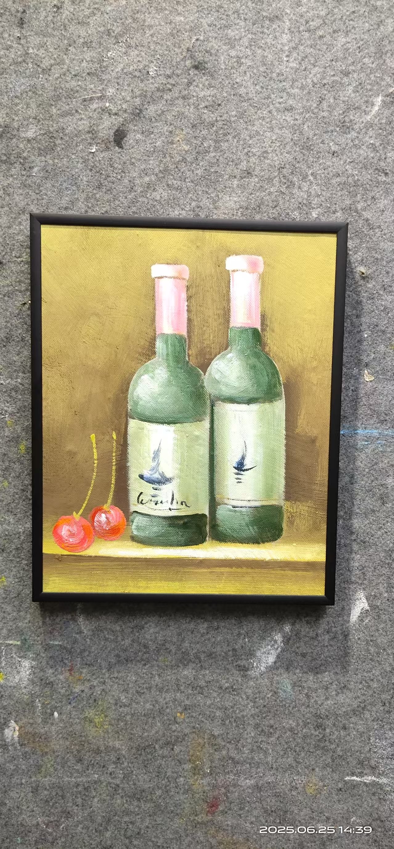 大芬村纯手绘油画入户门鞋柜摆台画抽象巴黎埃菲尔铁塔装饰画现货