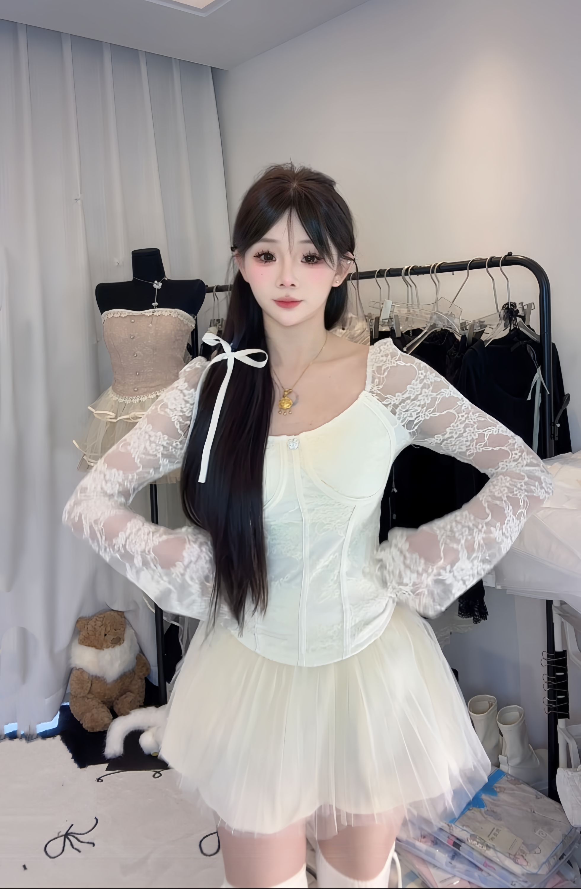 整款链接 新款网红辣妹重工女装