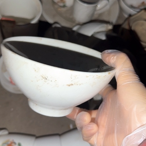 瓷片国营厂库存微瑕14厘米