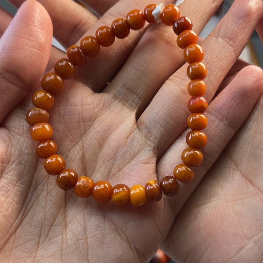 琥珀颈饰未镶嵌L*F琥珀蜜蜡