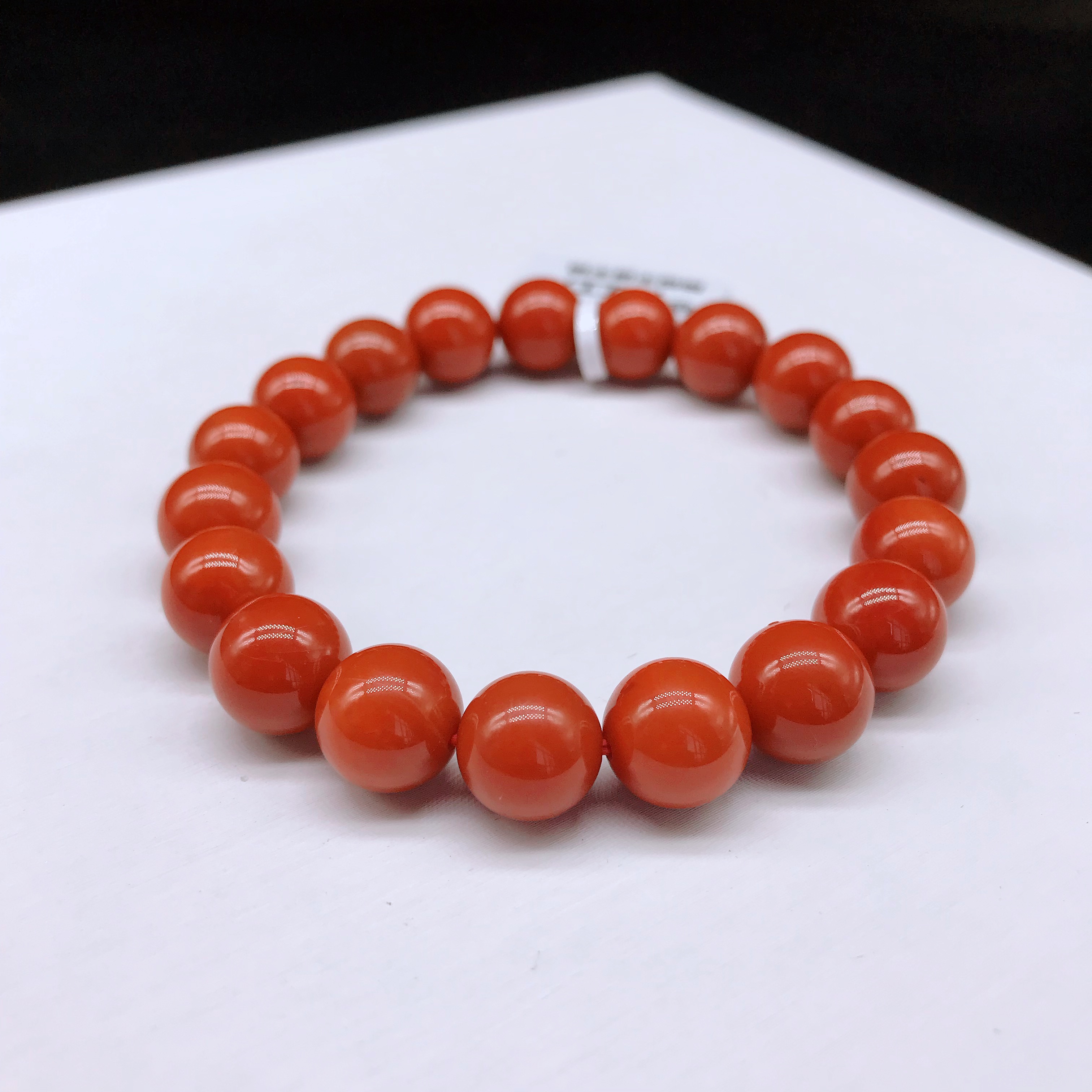 【小雪】南红保山纯色典藏级精美百搭手串10mm