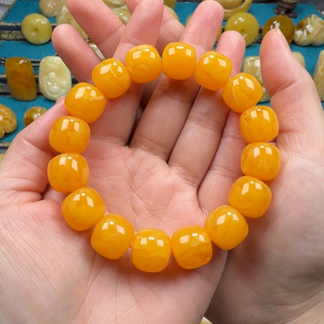 琥珀手链未镶嵌蜜蜡