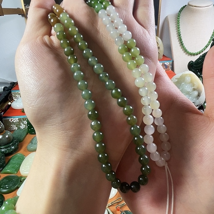 和田玉未镶嵌项链