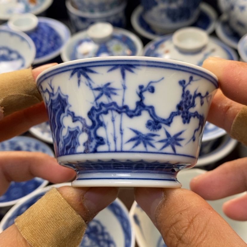 【闪购商品】景德镇青花主人杯
