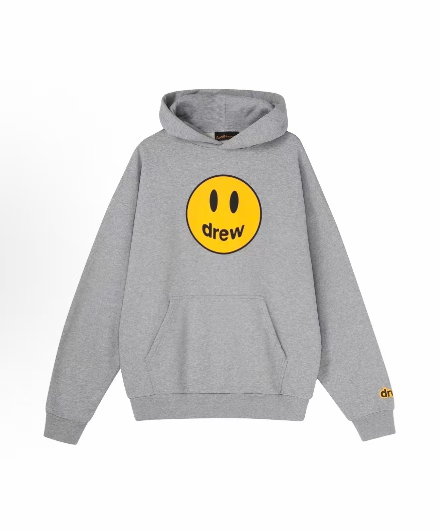 drew贾斯丁明星同款连帽卫衣时尚情侣款秋冬加绒穿搭