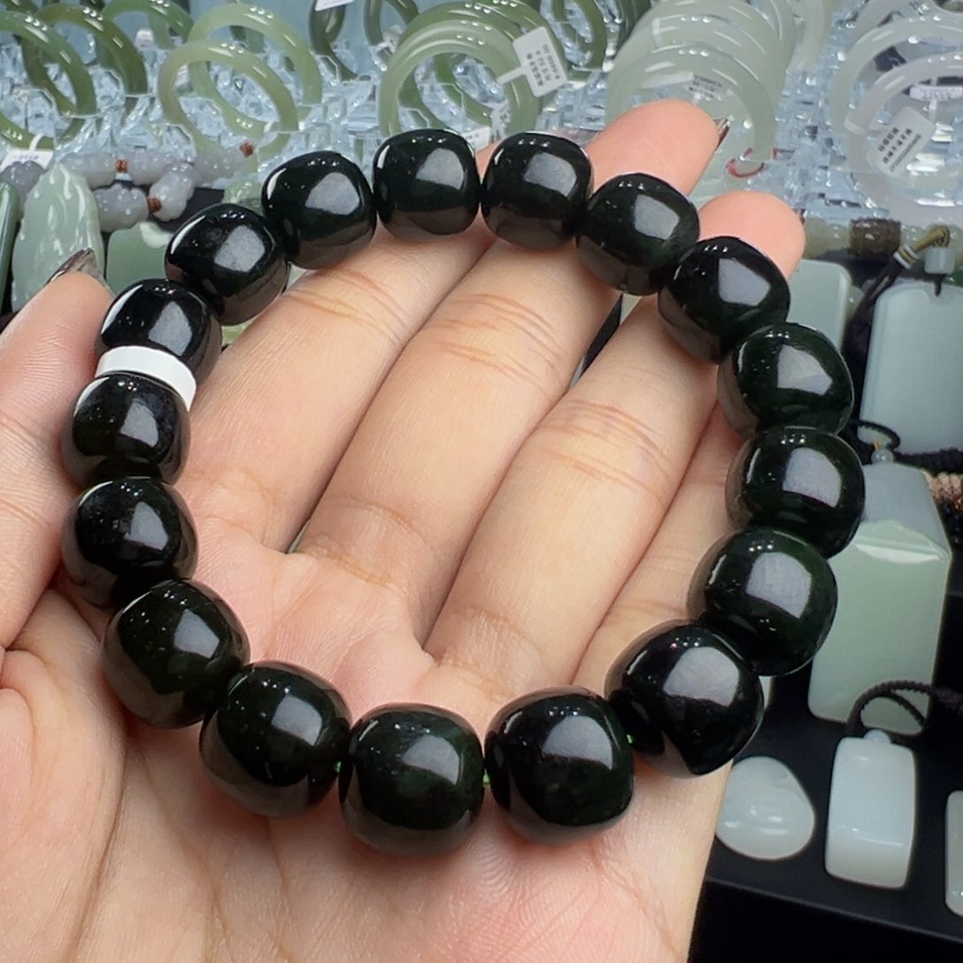 未镶嵌手串和田玉12*13老型