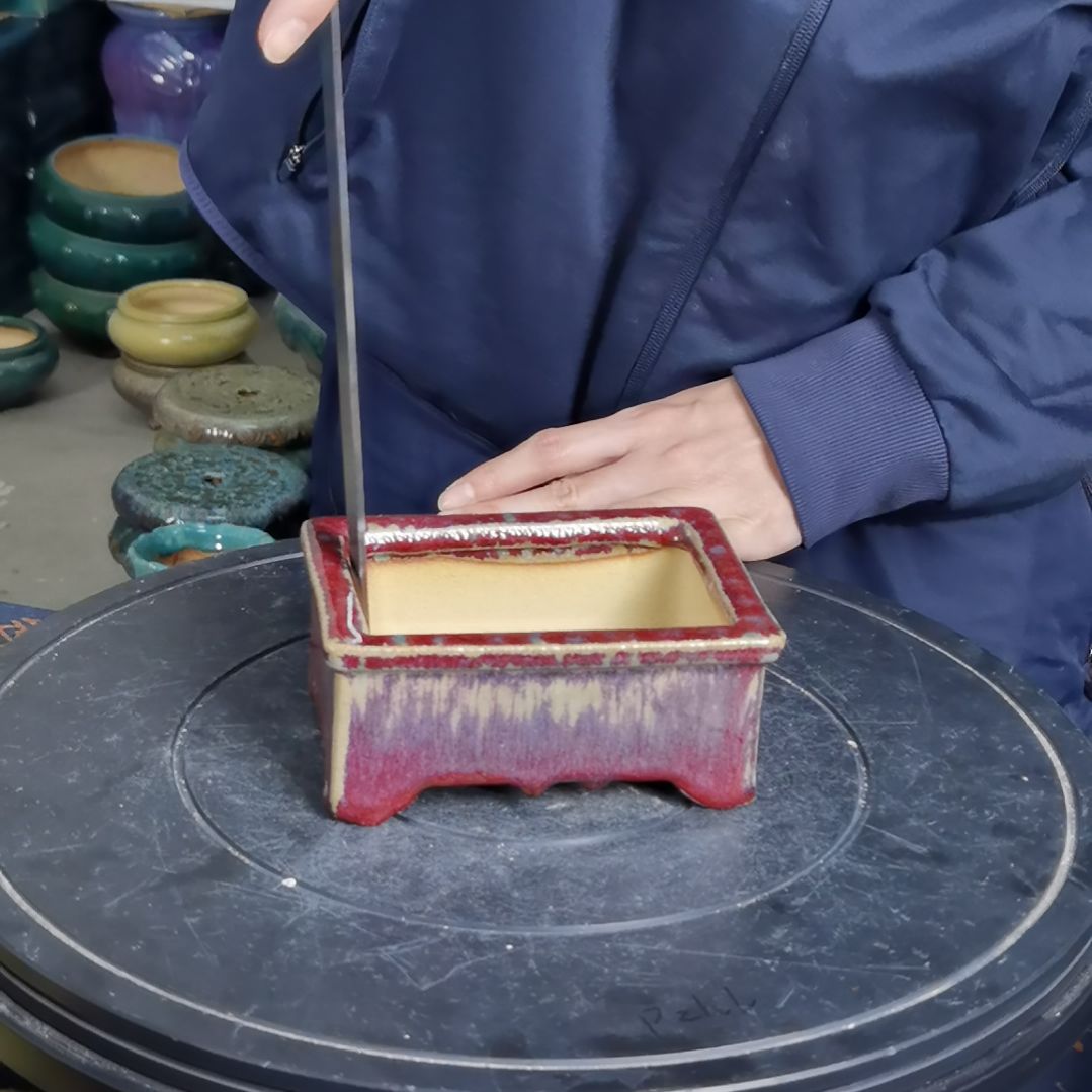 内口12×8深5石湾花盆默认微瑕