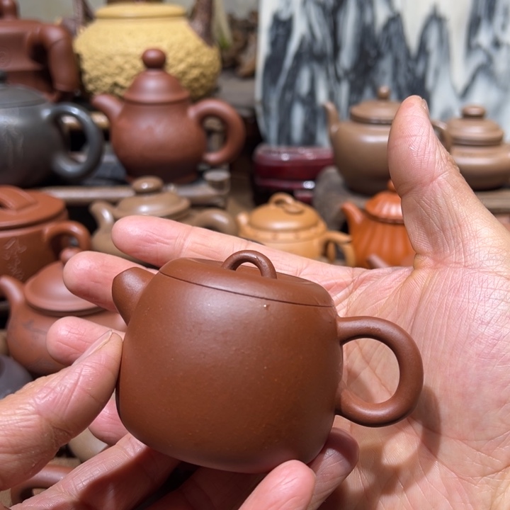 紫砂茶壶明*宜兴紫砂