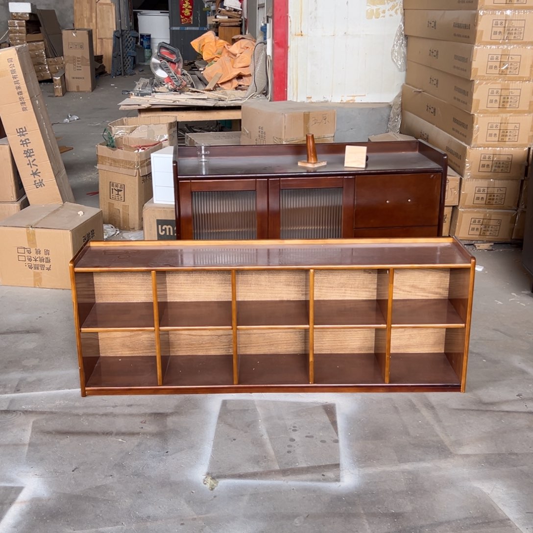 实木抽屉款格子款书柜微瑕整装