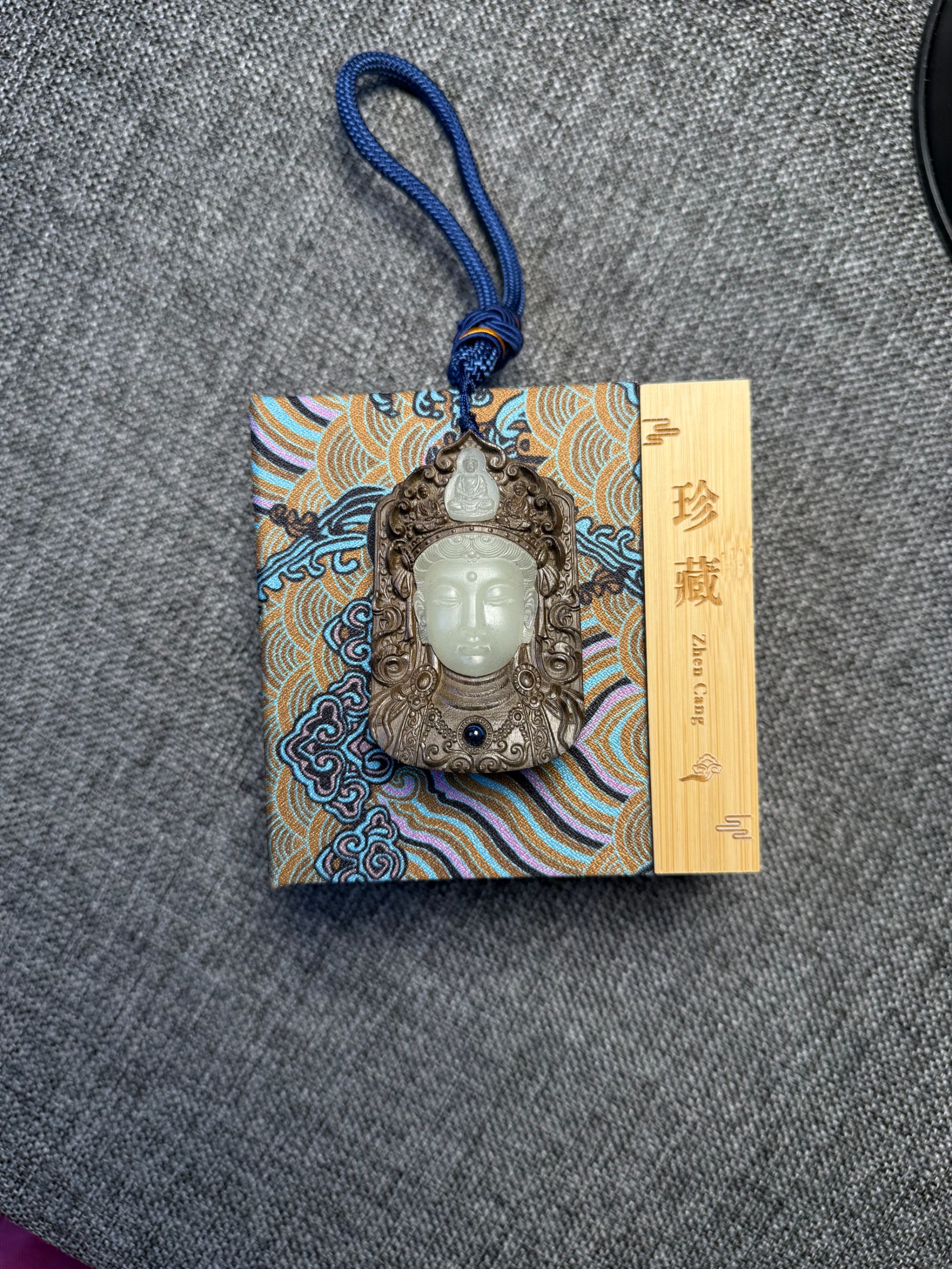 非金属木质吊坠 金丝木娘娘饰品 GZBH