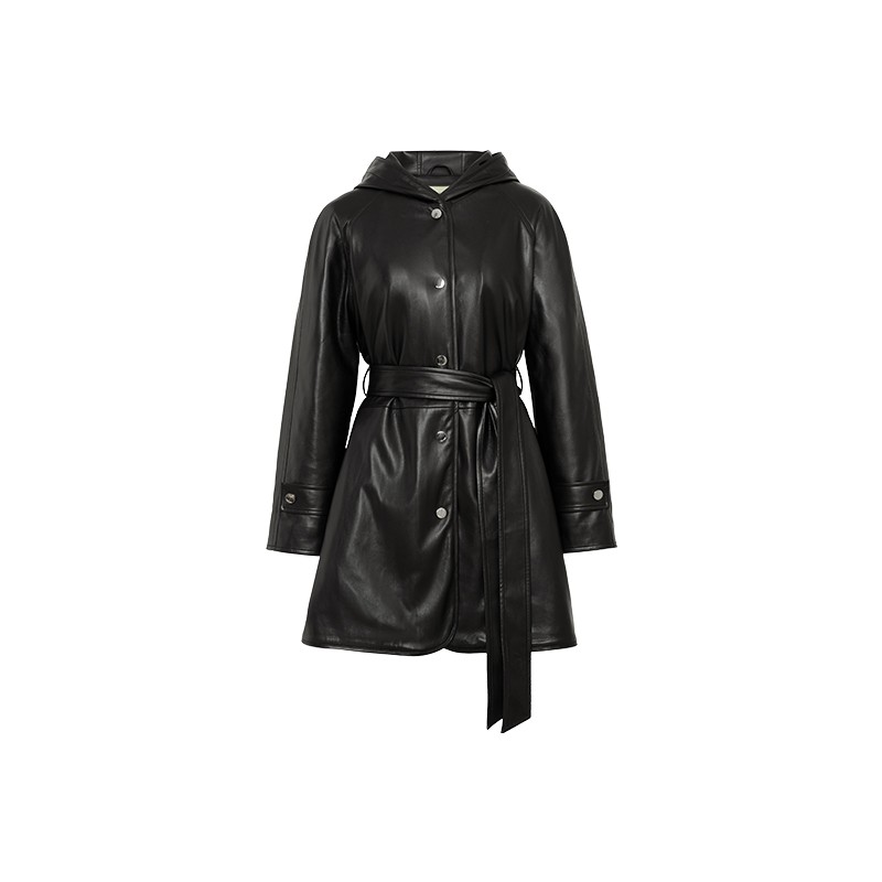 美洋MEIYANG【清仓特卖】锁温皮衣 绗棉连帽夹克外套/连衣裙