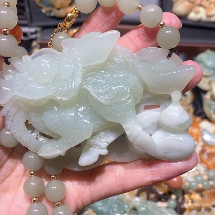 岫玉毛衣链未镶嵌
