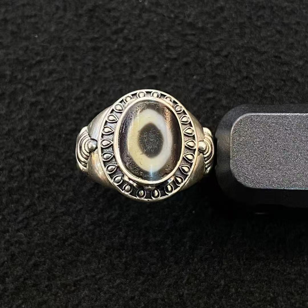 925银戒指 【传饰圣藏】法螺天珠戒指