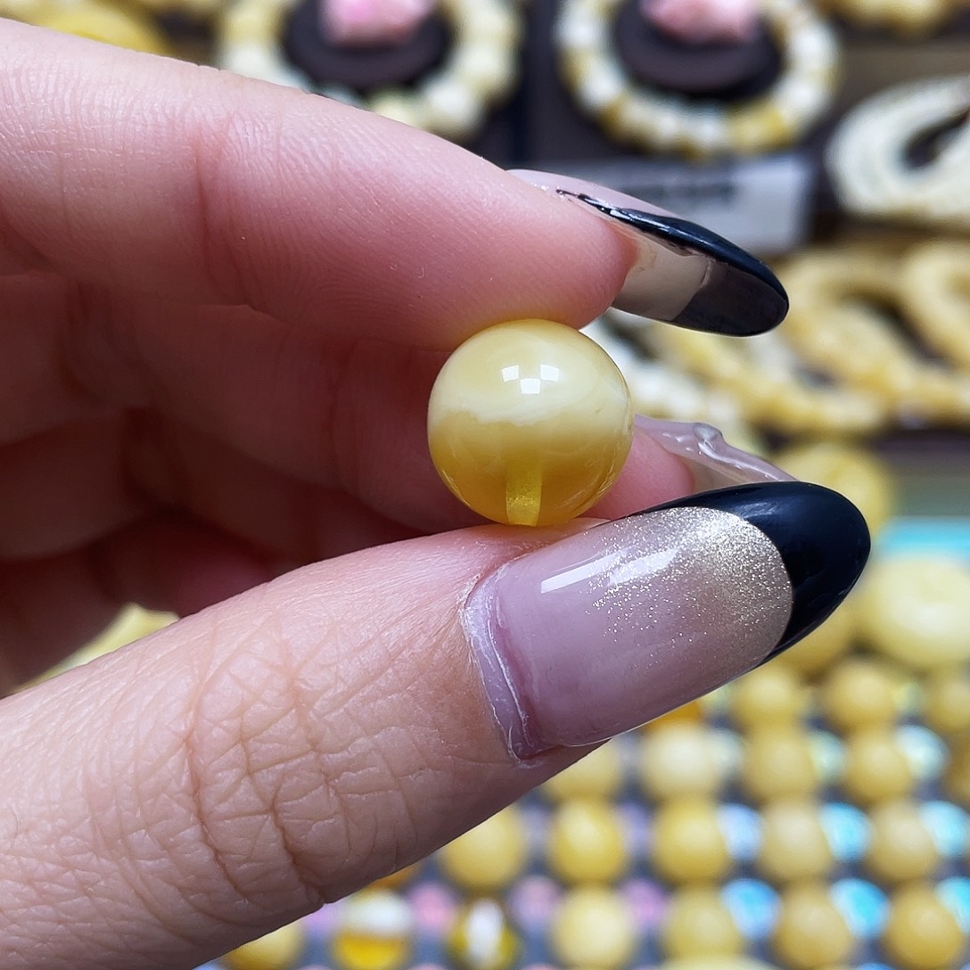 琥珀珠宝奇石未镶嵌13mm