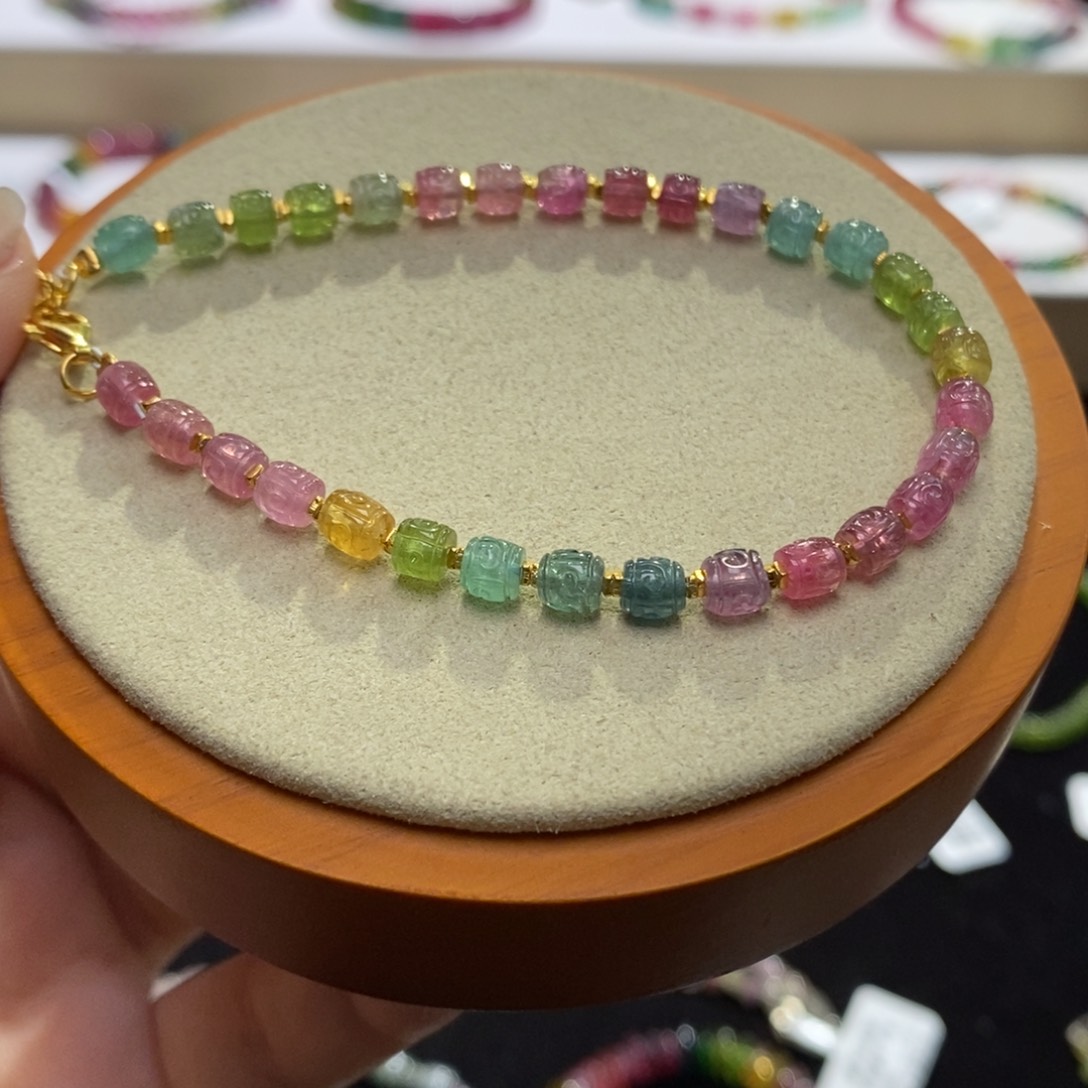 【闪购商品】碧玺手串未镶嵌两天看货期