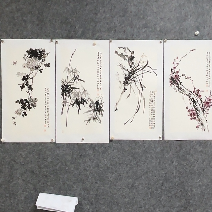 国画闲堂春民国画作品