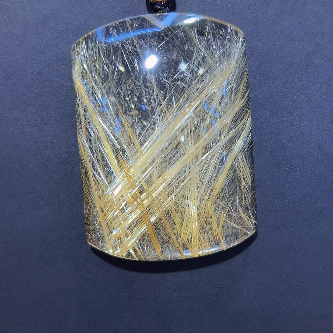 未镶嵌颈饰发晶吊坠