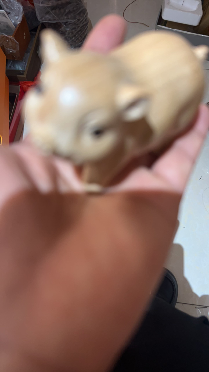 桃木十二生肖猪一物一拍