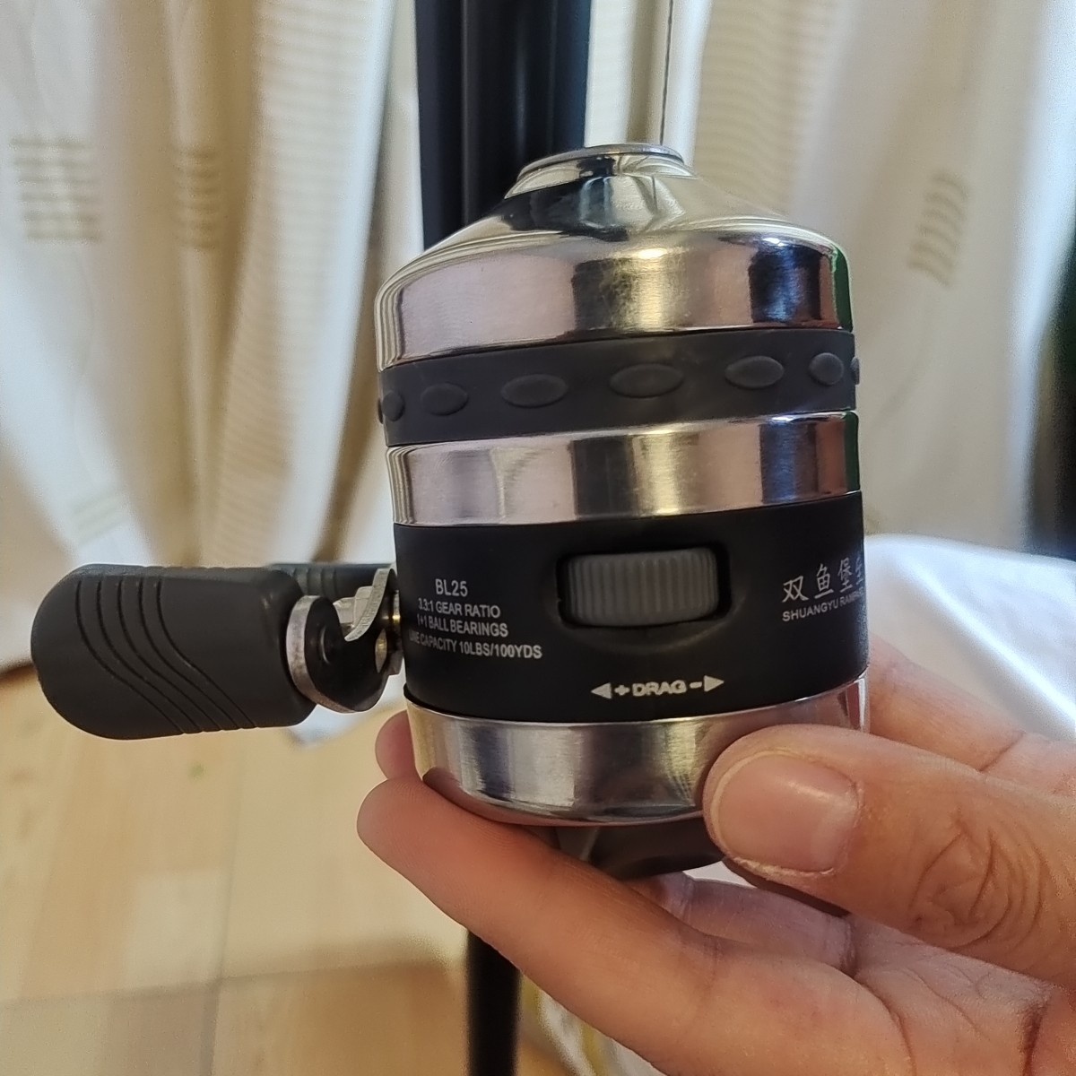 全套装备金属双渔堡垒渔轮全自动户外方便出线