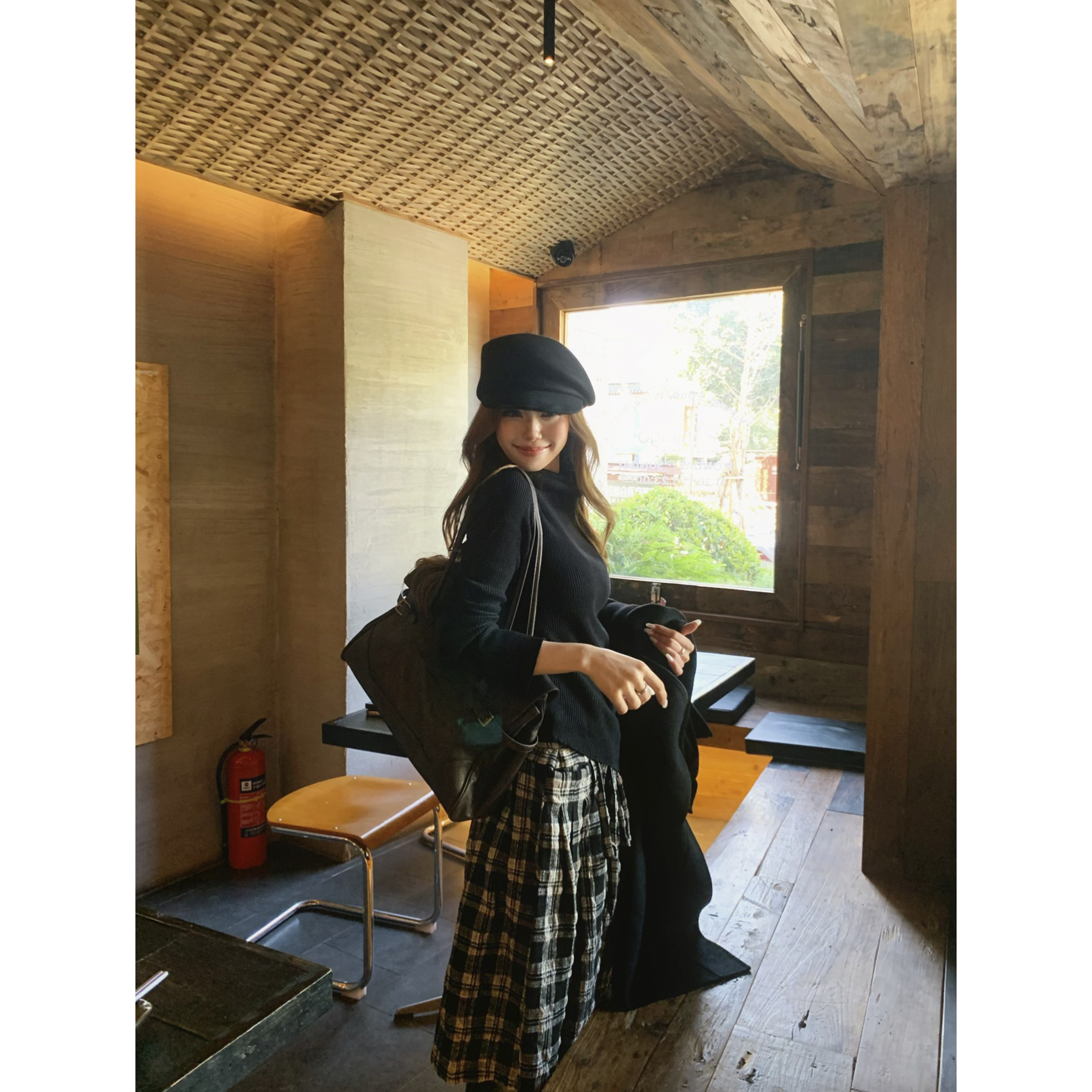 Lekii 日系百搭不规则邻上衣显瘦秋冬女保暖毛针织内搭KXB10134