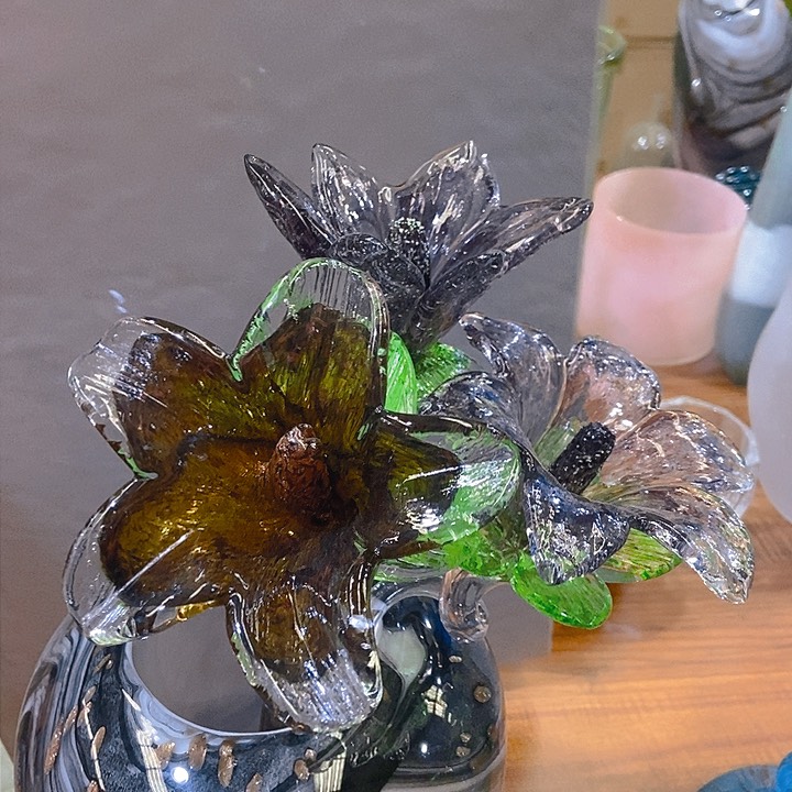 无铅玻璃花瓶高45厘米宽8