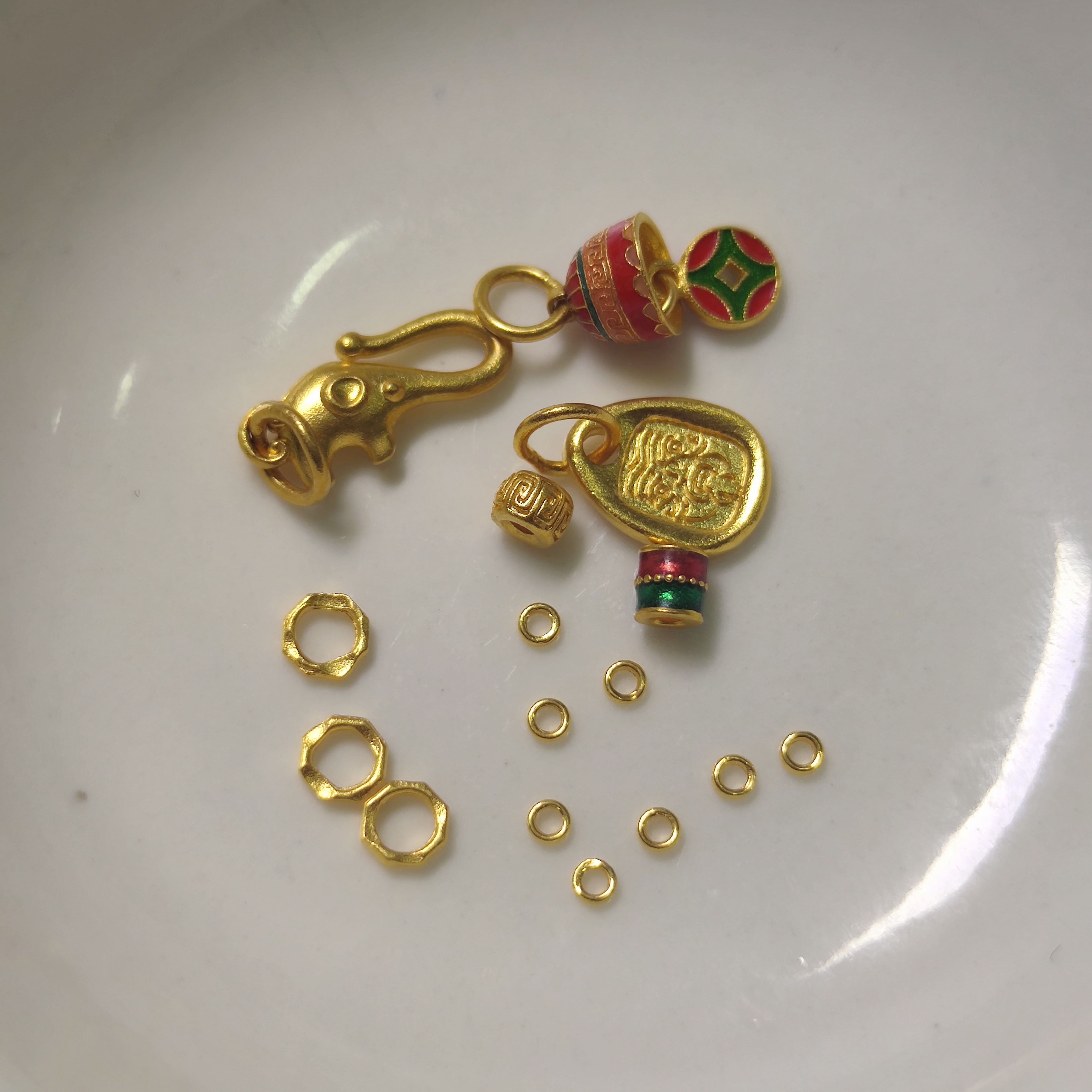 素竹足金金料古法4.26克