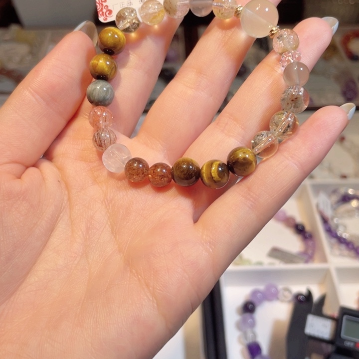 水晶手链未镶嵌黑金虎眼